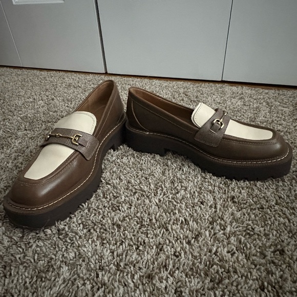 Sam Edelman Brown and Cream Loafers - Picture 4 of 5